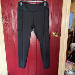 Black High-Waist Athletic Leggings